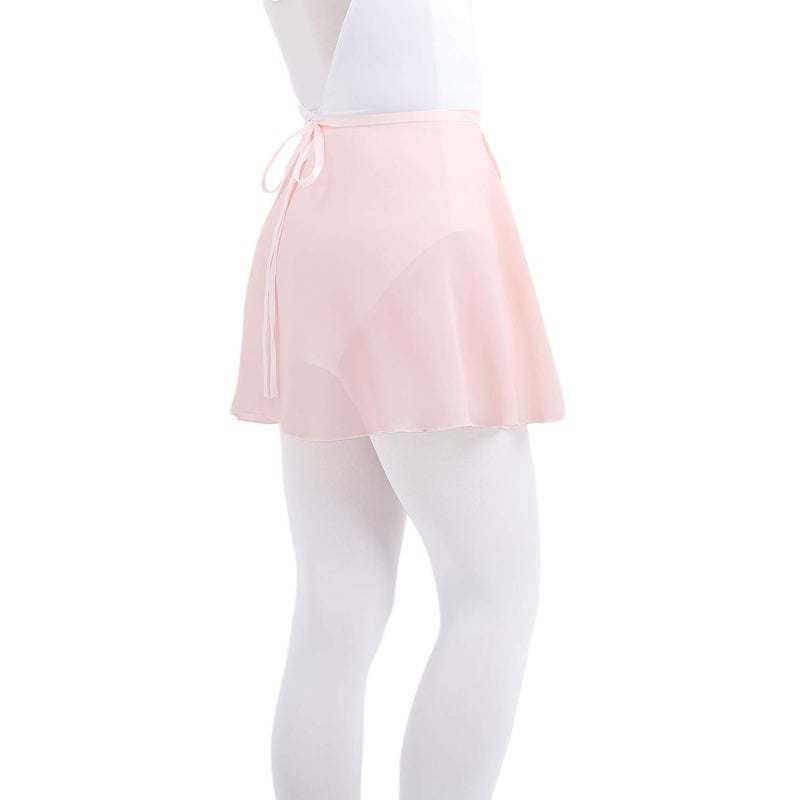 NEWCHAO Ballet Chiffon Wrap Skirts Dance Skirts for Women Girls Black Pink - Image 1